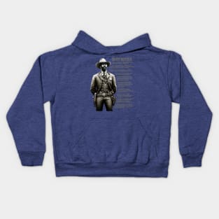 Bass Reeves Facts Kids Hoodie